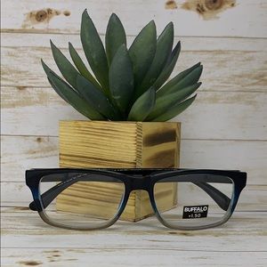 Buffalo Reading Glasses Blue XL Fit 2.50